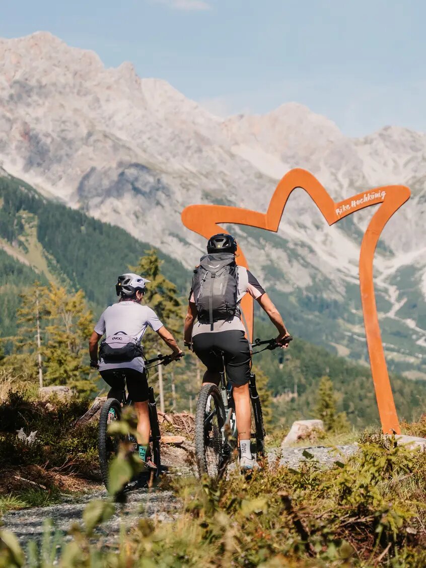 Dienten am Hochkönig in summer, mountain biking on the Hochkönig trails