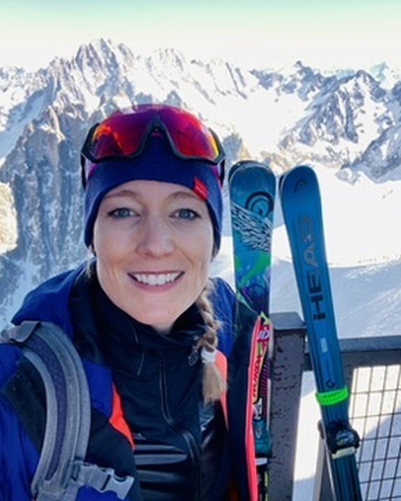 Lysbet de Boer in the Alps